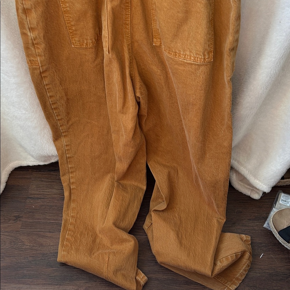 Universal Thread Carmel Brown Button-Front Jumpsu… - image 8